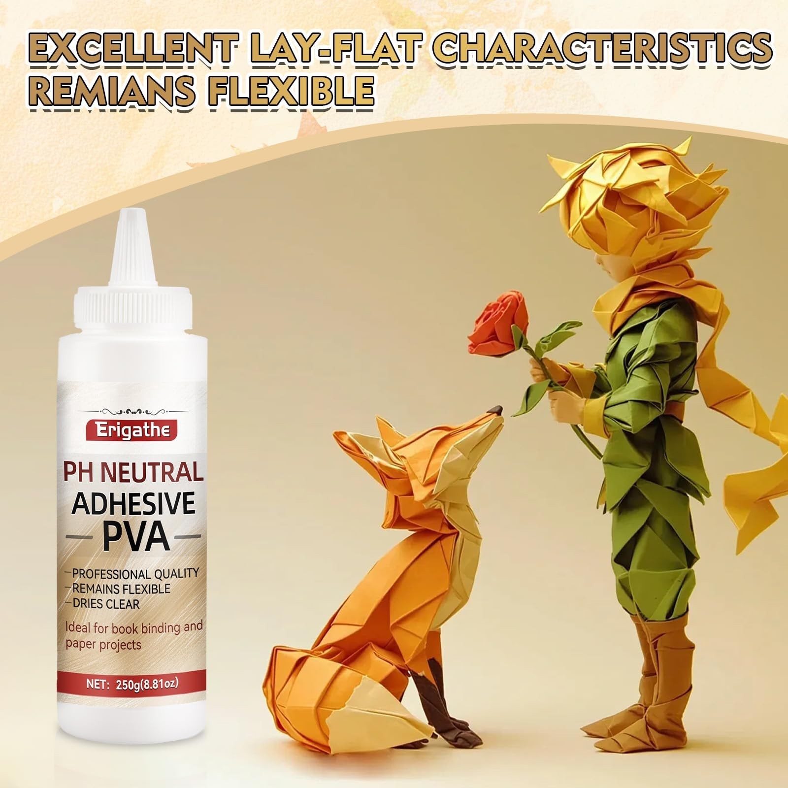8.81oz PVA Book Glue Acid Free Clear Drying Adhesive for Bookbinding Repair new