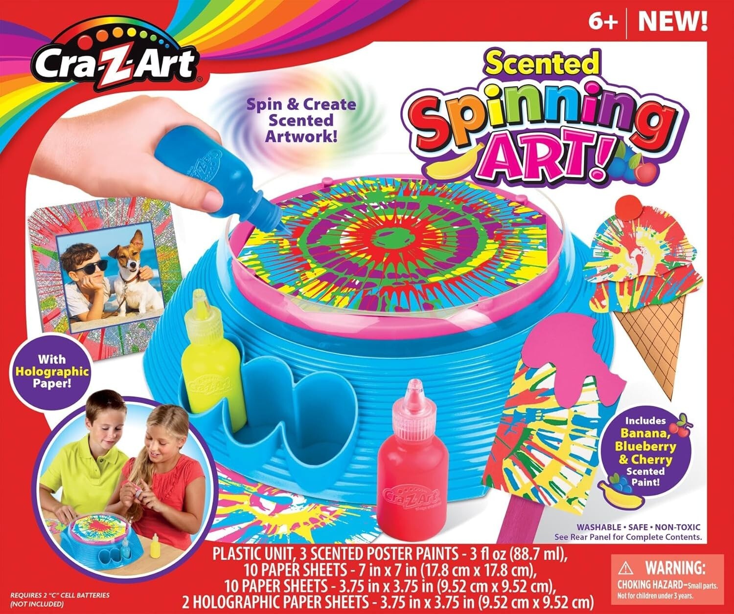Scented Spinning Art Machine – Create Fun Patterns with Non-Toxic Paint