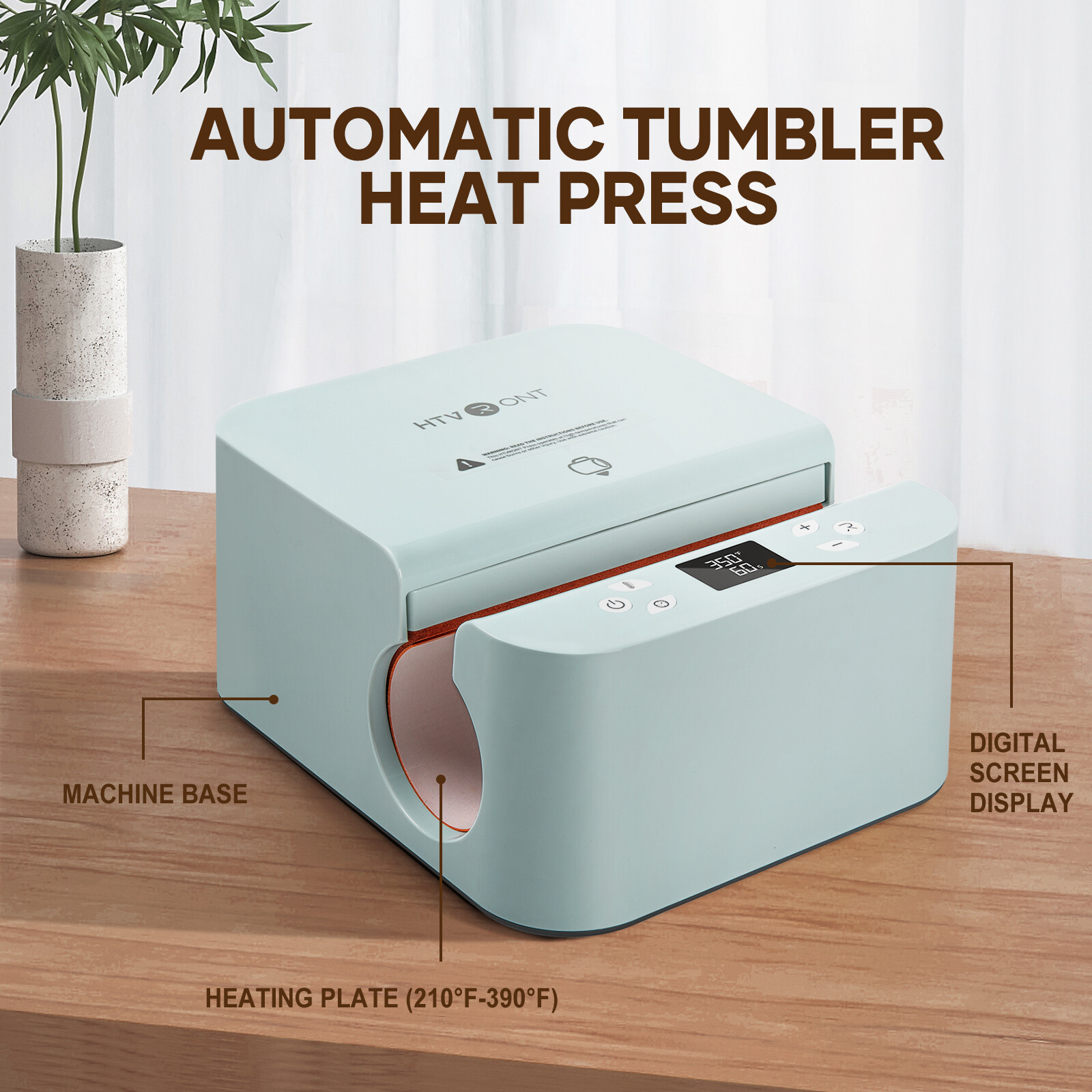 HTVRONT 10-30OZ Automatic Mug Heat Press Machine Tumbler Transfer Sublimation