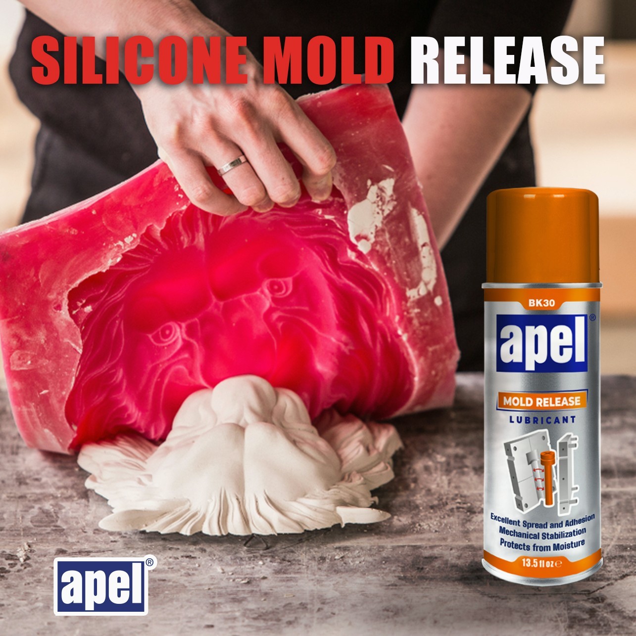 Mitreapel Silicone Mold Release Spray (14.4 oz) Release Agent Aerosol Spray
