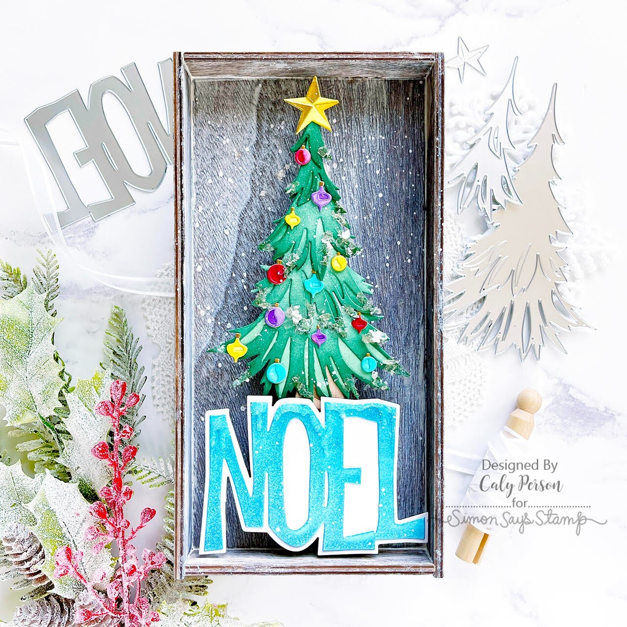 Tim Holtz “COLORIZE: TRIM A TREE” Sizzix Thinlits Cutting Dies Holiday 2023