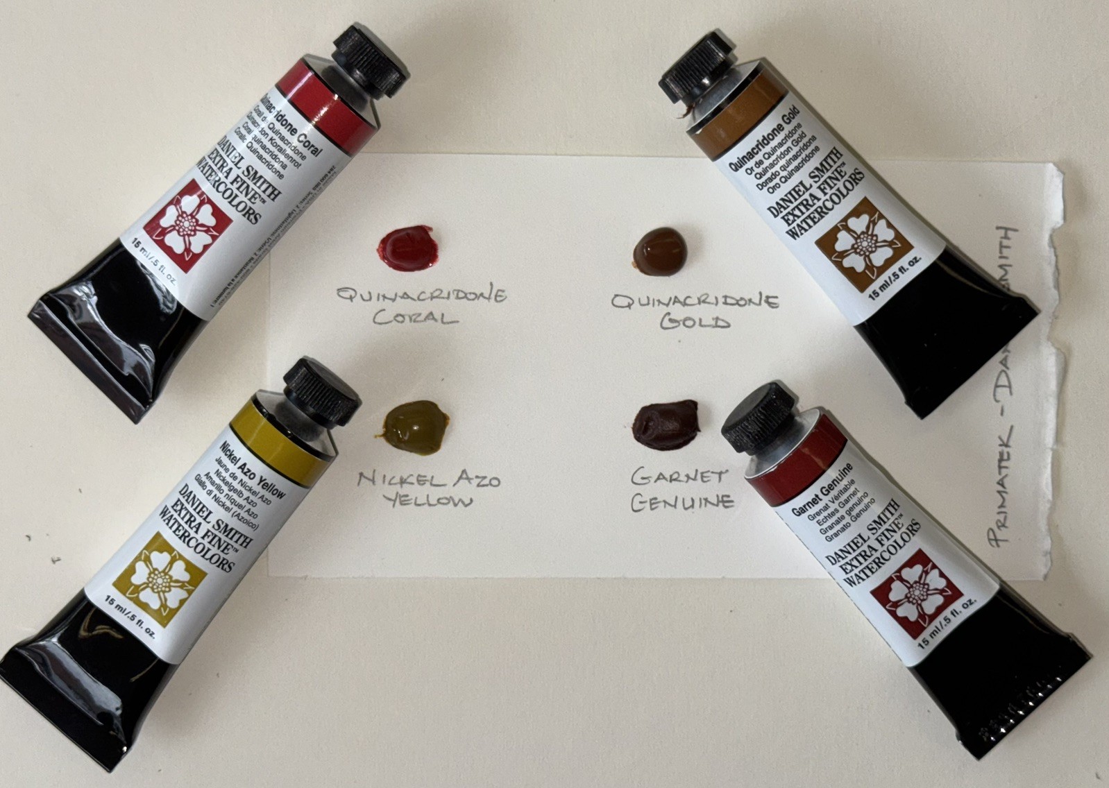 4 Color Dot sheets – Daniel Smith Extra Fine Watercolors