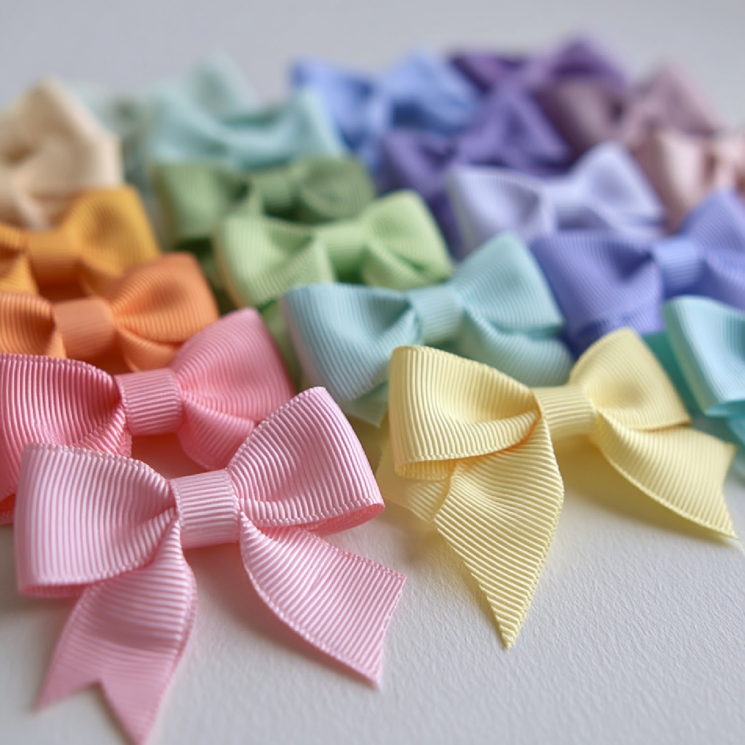 Grosgrain Ribbon 3/8″,7/8″,1 1/2″,2 1/4″ widths 10 yd rolls 25 colors