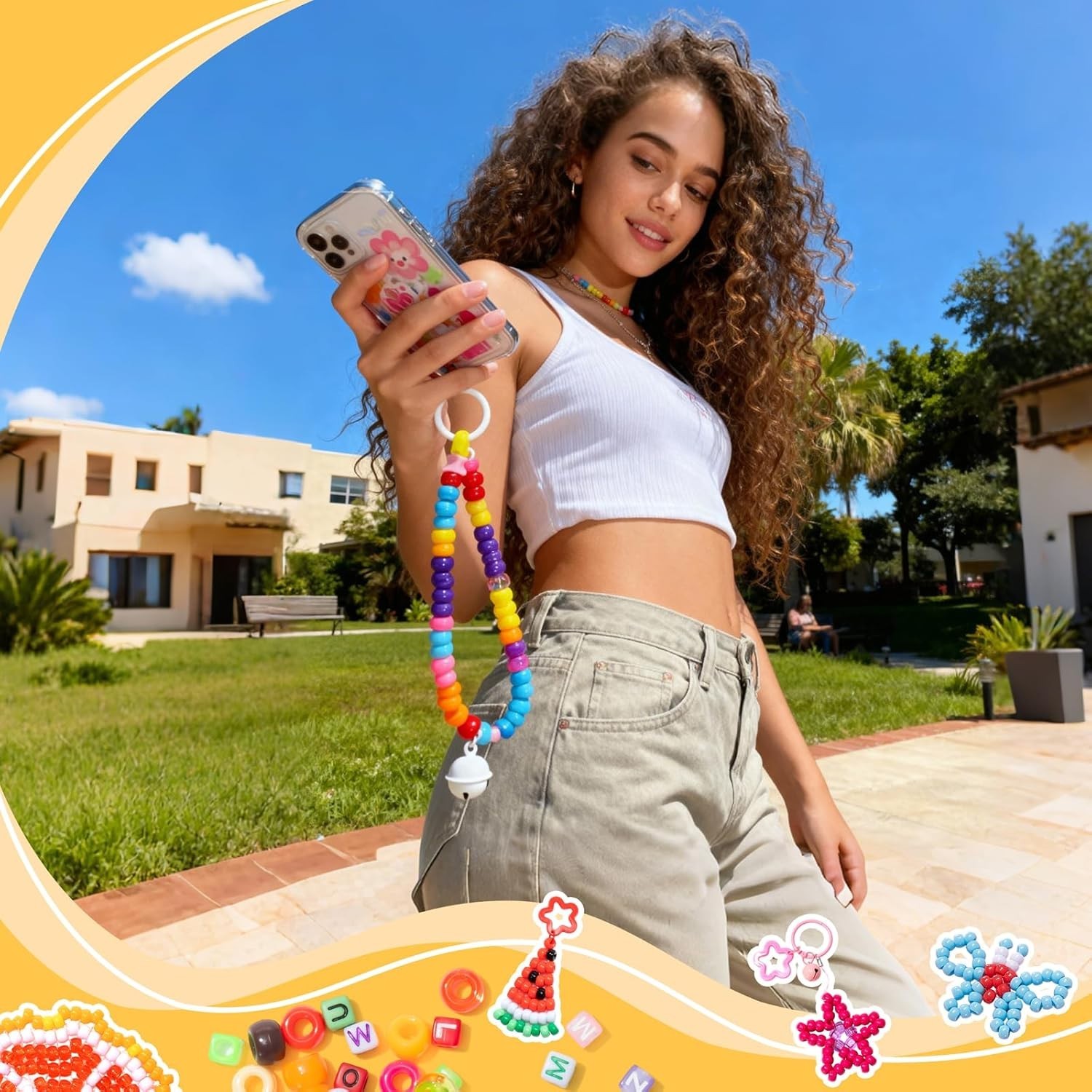 Expand Your Crafting with 1200 Pcs of Multi-Colored Kandi Beads for All Ages