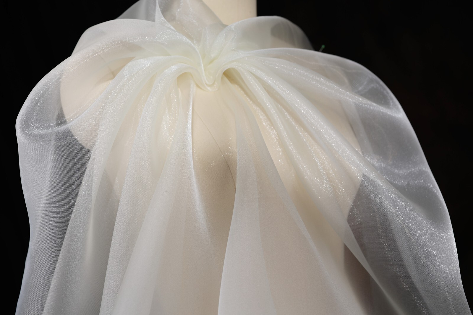 47 colors Crystal Sheer Organza Fabric SWATCH