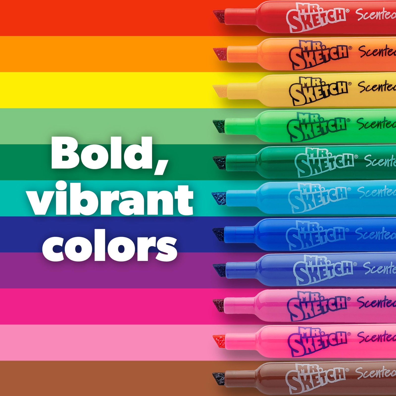 Mr. Sketch Scented Markers, Chisel Tip, Assorted 22 Count, Multicolored