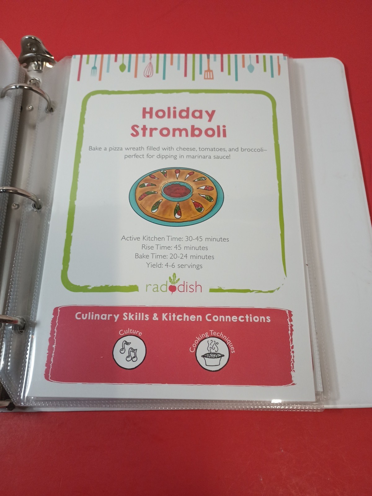 Lot Of 18 RADDISH KIDS Cooking Recipe Cards, INSTRUCTIONS, TRI-FOLD +12 Cards
