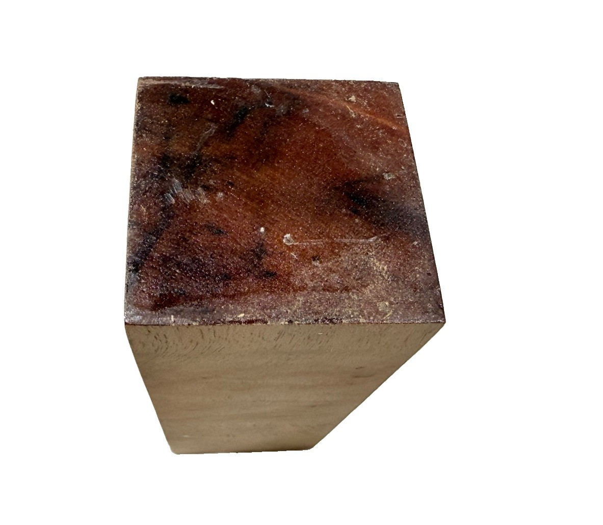 Camphor burl wood turning blank 1-15/16″ x 1-15/16” x 5-3/8″ (w95) dried