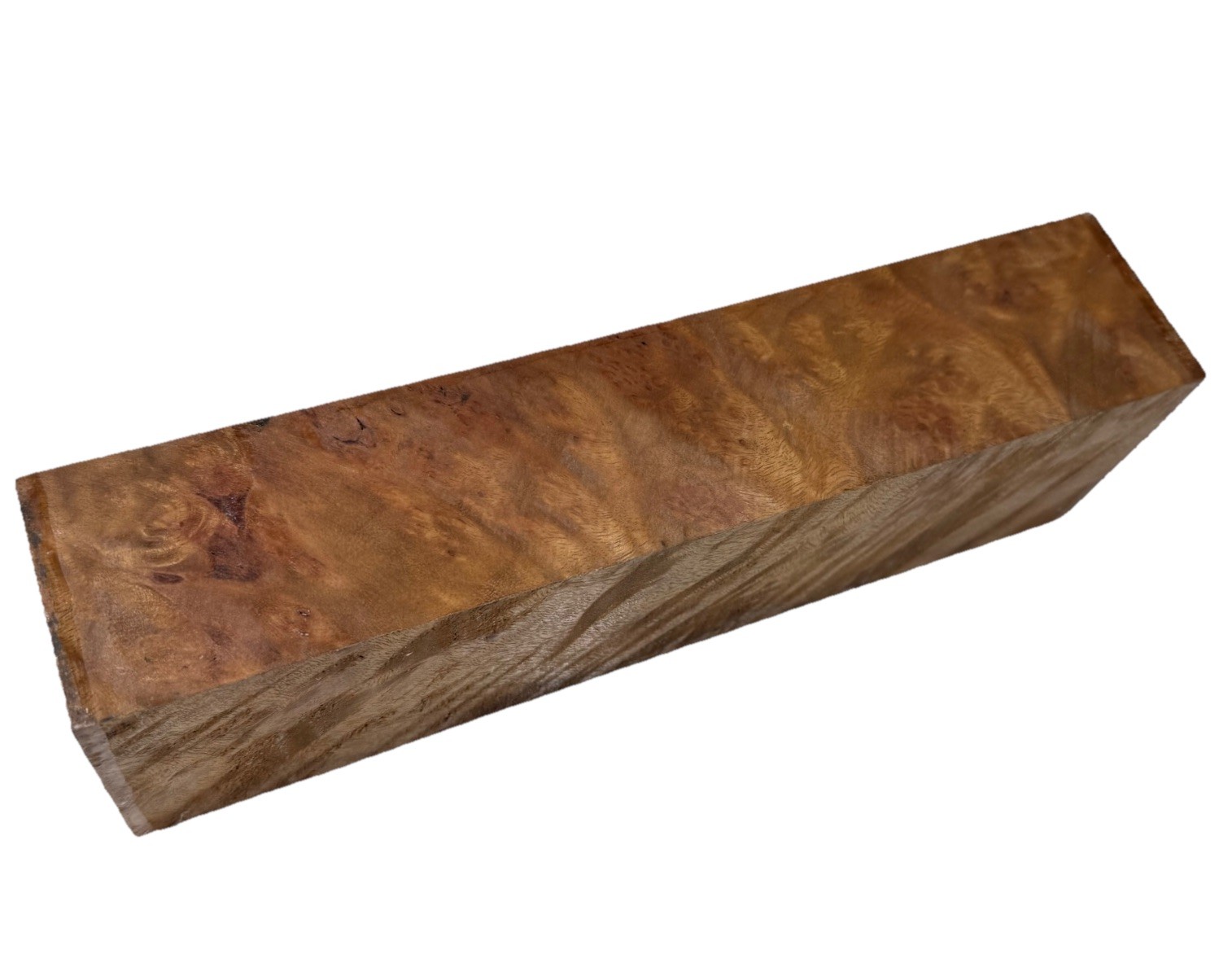 Camphor Burl wood block 11″ x 3-3/16” x 2-1/4″ (c71) Dried Craft Block