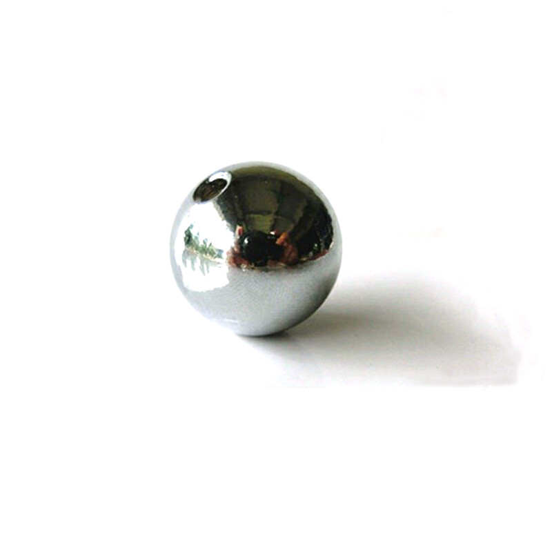 11mm-20mm Stainless Steel Spacer Beads Through Holes Metal Round Ball Crafts