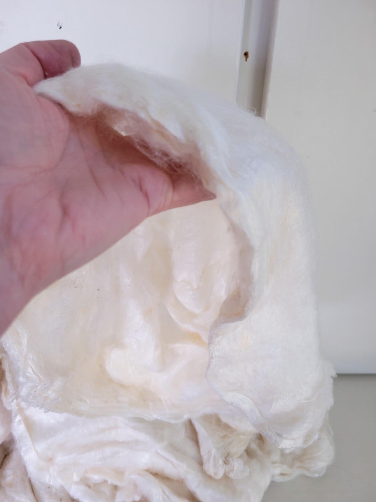 10.5 Oz. Silk Mawata Caps Top Silk Natural Spinning Fiber Undyed Mulberry Silk