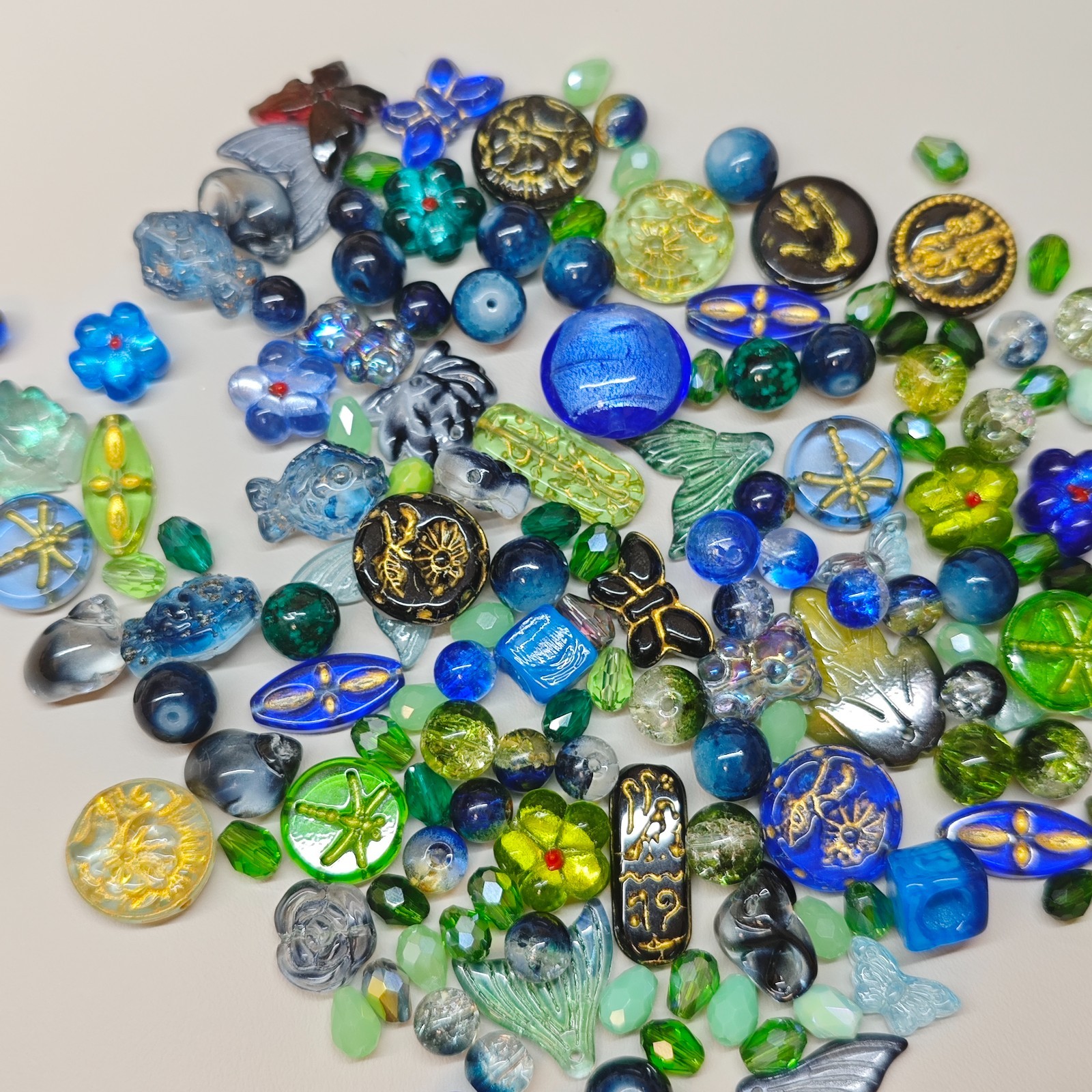 100g Handmade Glass Beads for Jewelry Making – 200 Mixed Styles Assortment