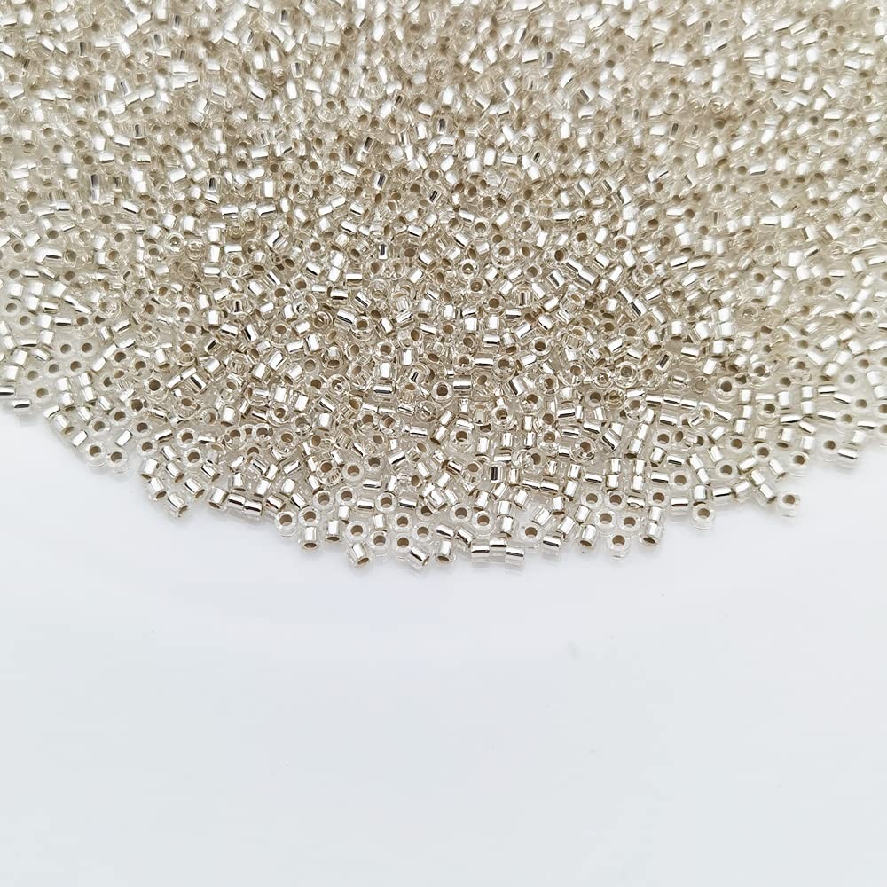 Uniform 80 Gram 12/0 (2mm) Cylinder Glass Seed Beads for Craft Jewelry Making…