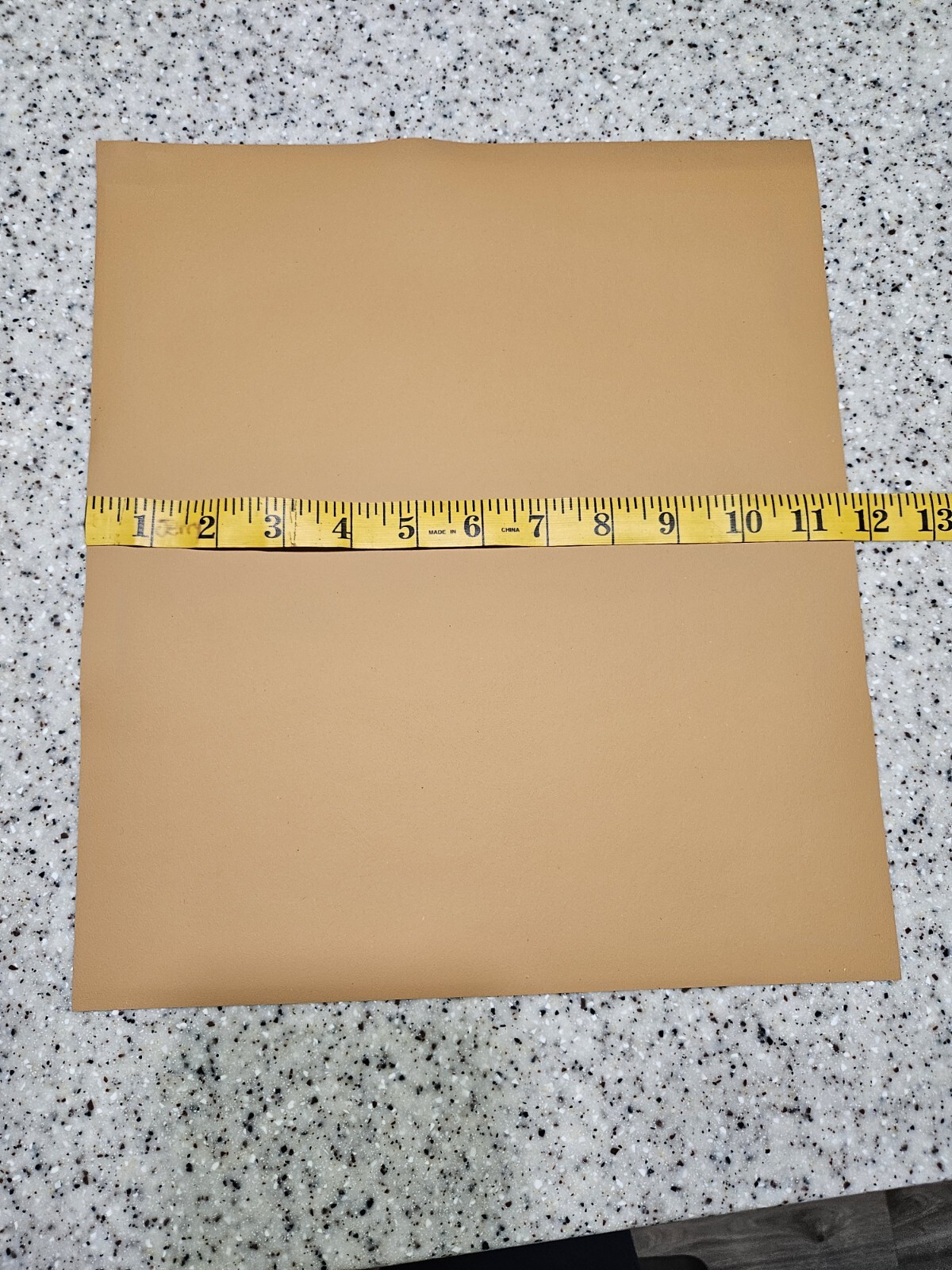 Upholstery Leather 13″ x 11″ inches Beige Automotive grade Leather NEW
