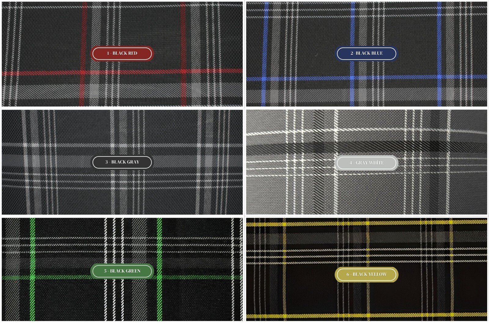 GTI Plaid Car Upholstery Fabric – VW Golf MK7- 4mm Foam – 59″ – 150CM – Car,Seat