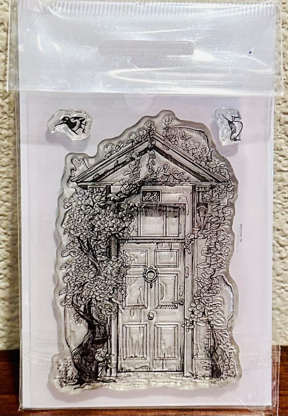 AALL & CREATE CLEAR STAMPS KNOCK KNOCK Doorway With Birds New