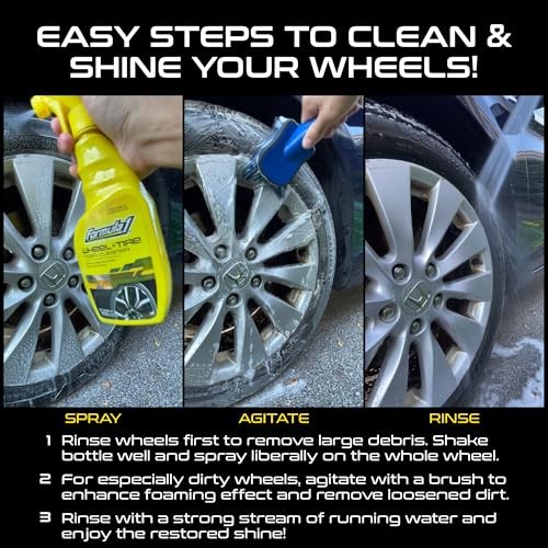 Wheel & Tire Cleaner – Removes Brake Dust and Dirt, Quickly Shines 16 fl oz