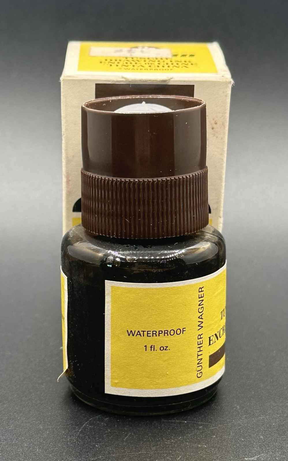 Pelikan Tusche Ink Drawing MPN 15 Sepia Waterproof 1 fl oz Bottle w/ Box #O