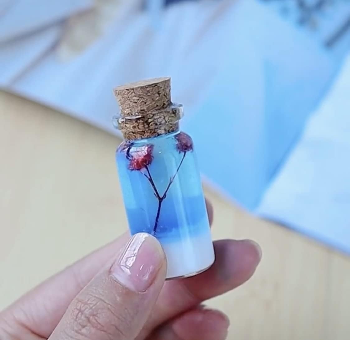 10ml Small Glass Bottles with Cork Stoppers,pack of 100 Vials Tiny Jars for D…