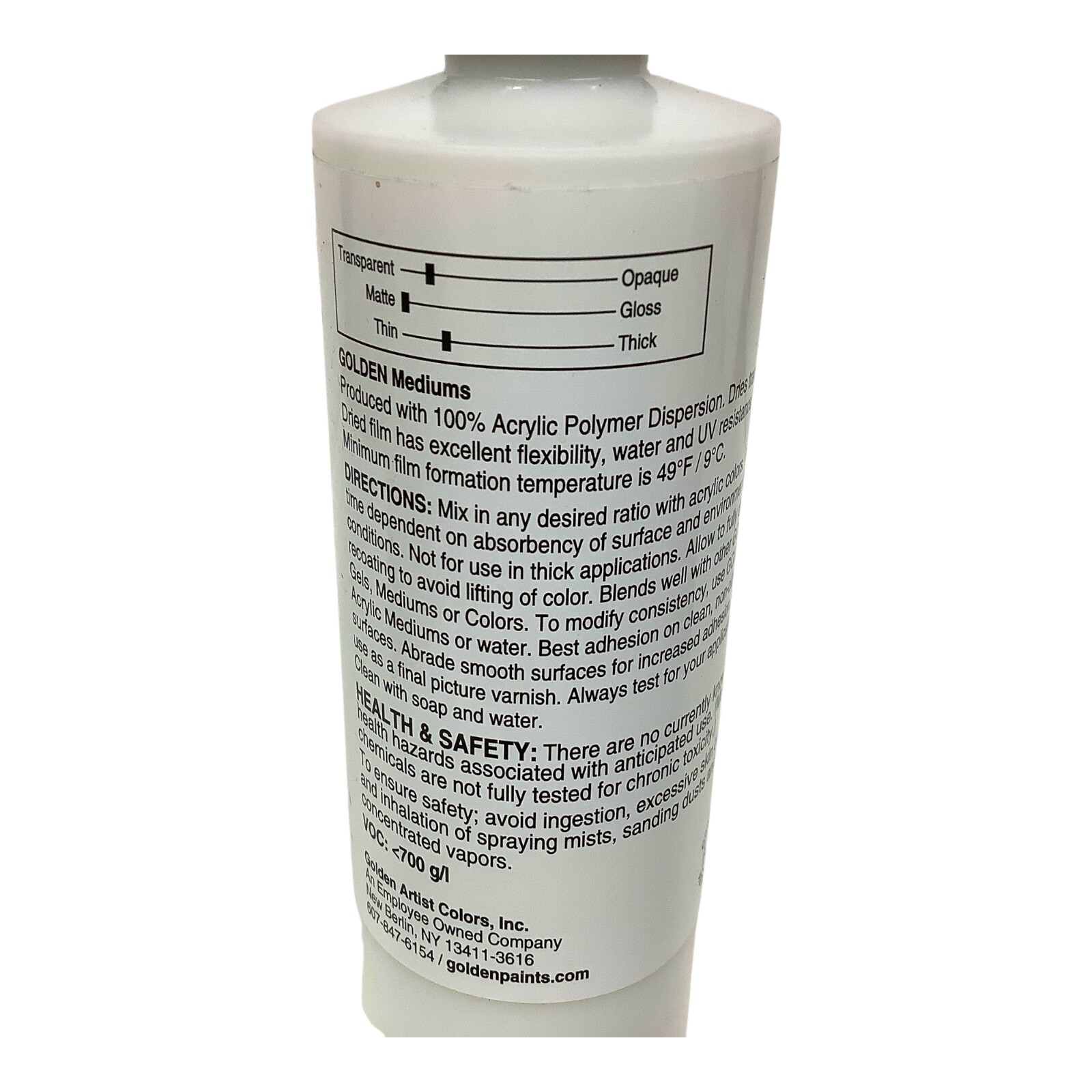 Golden Mediums Acrylic Glazing Liquid (Satin) Golden Artist Colors Inc. NEW