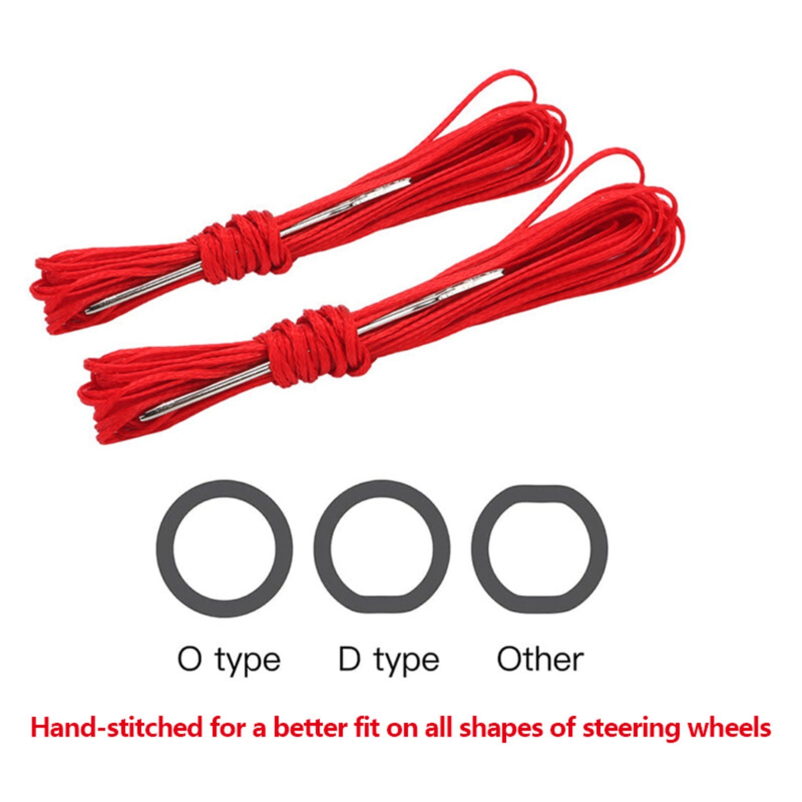 Hand Sew Steering Wheel Cover Microfiber Leather Car Auto Steering Wheel Cover