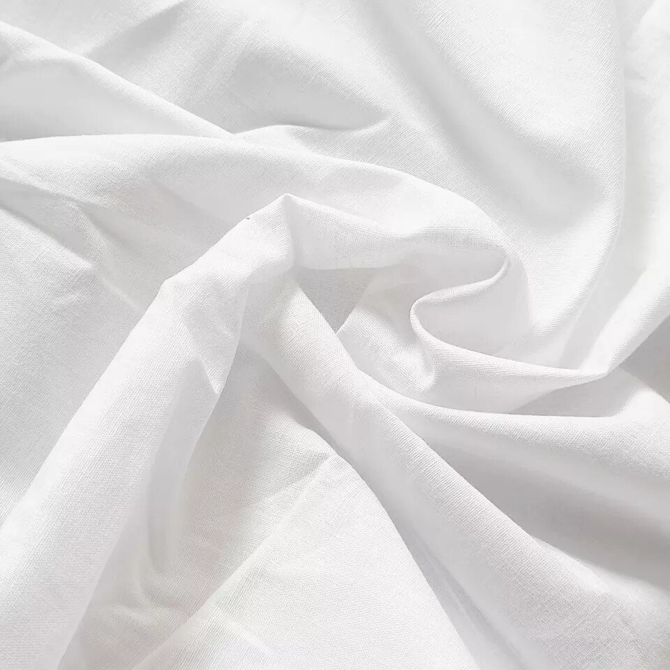 5/10/20 Yards Solid Plain Pure Cotton Voile Loose Best Fabric Craft Sewing Dress