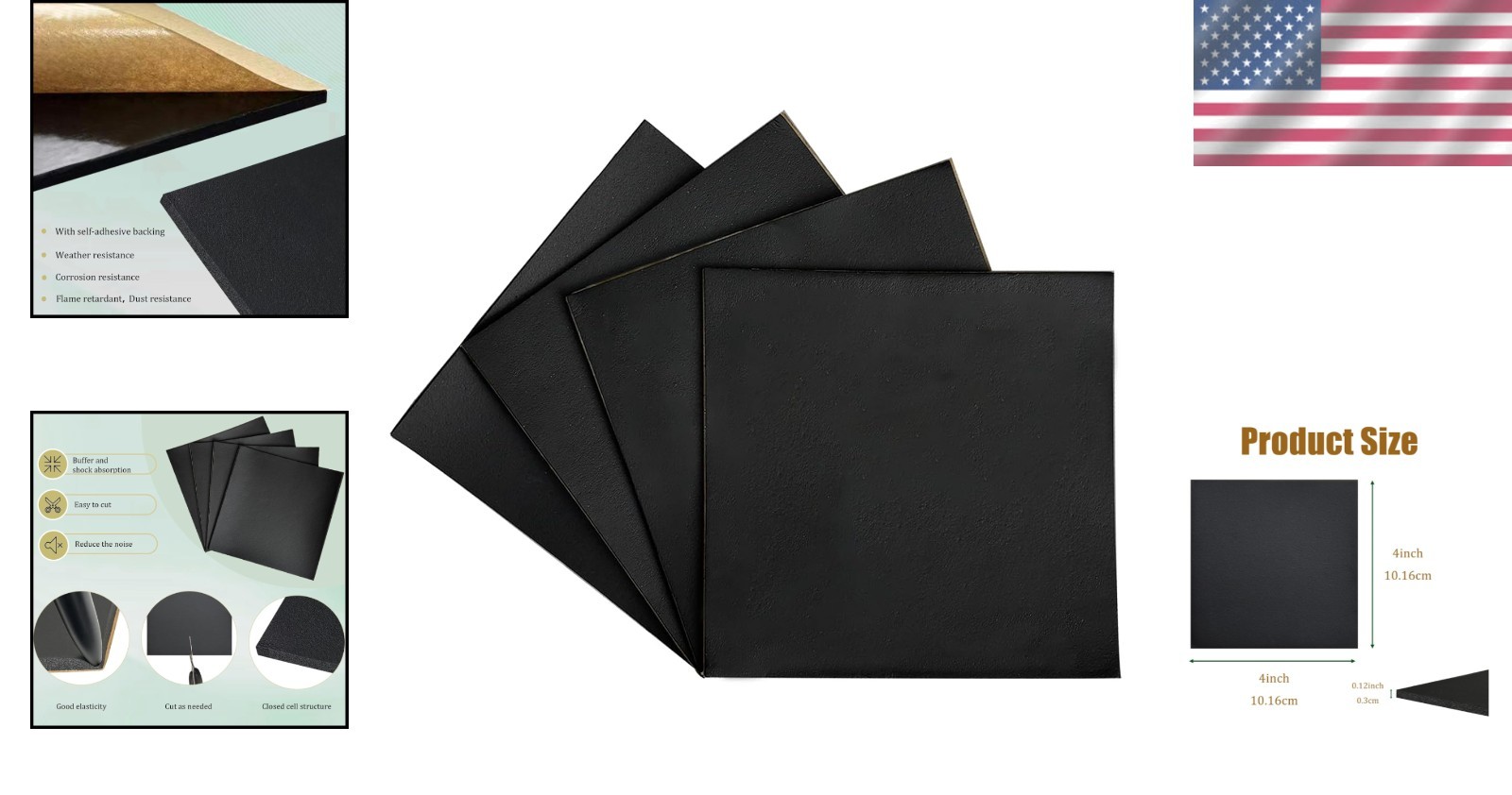 Versatile Foam Padding, 1/8in Thick and Self-Adhesive for Shock Absorption Needs
