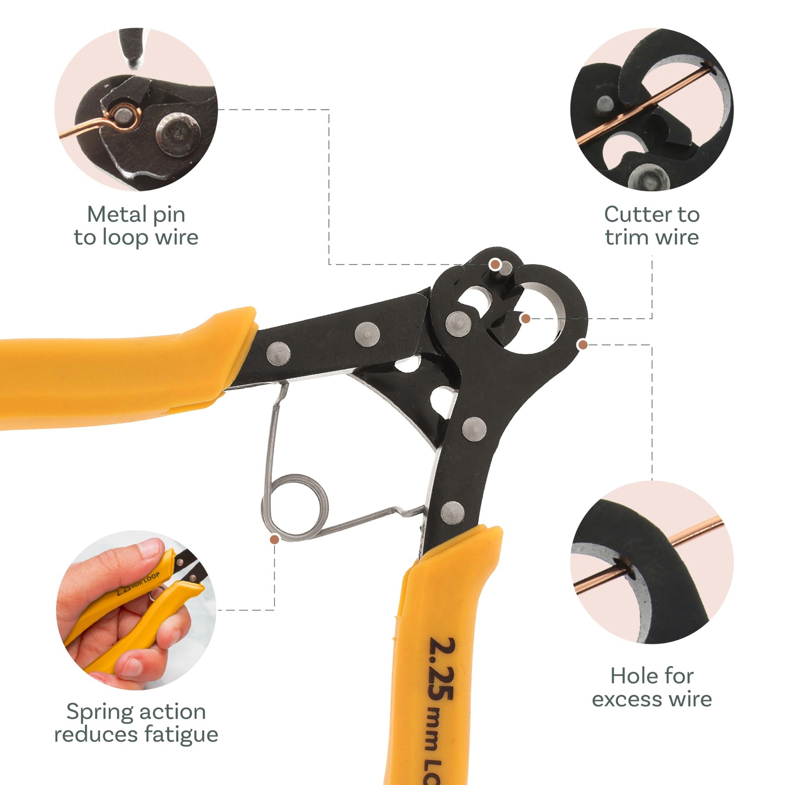 Original One Step Looper – Create and Trim Consistent 2.25 mm Loops for Jewel…