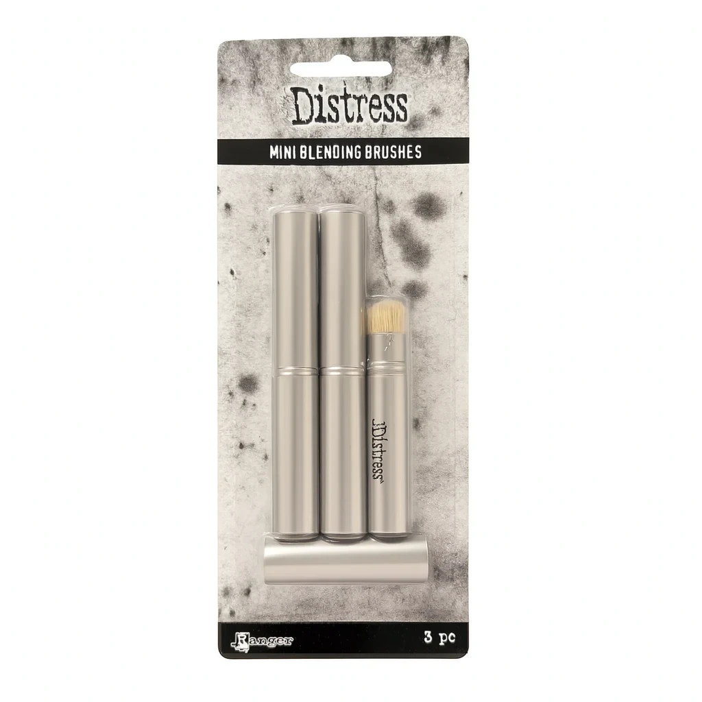 Tim Holtz Distress MINI BLENDING BRUSHES (One Pack of 3 Brushes) 2025