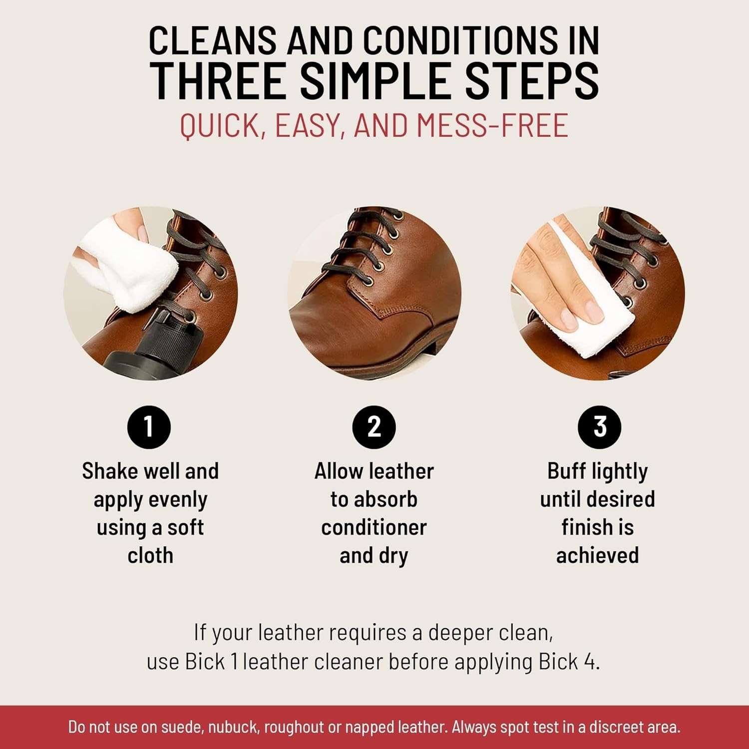 Bick 4 Leather Conditioner 16 Fl Oz – Best Since 1882 – 16 Fl Oz (Pack of 1)
