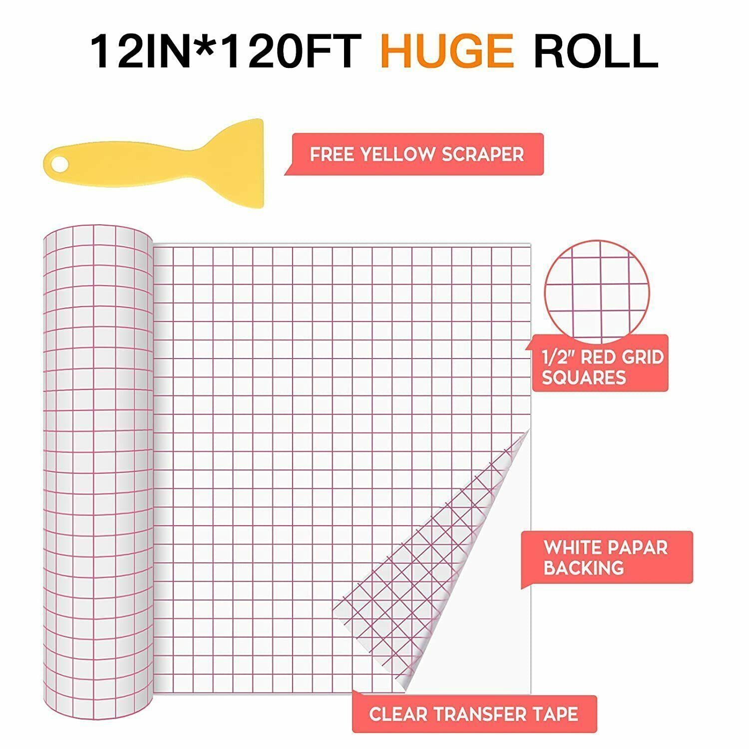 Vinyl Transfer Paper Tape Roll Craft Application Paper Transfer Paper for Cricut