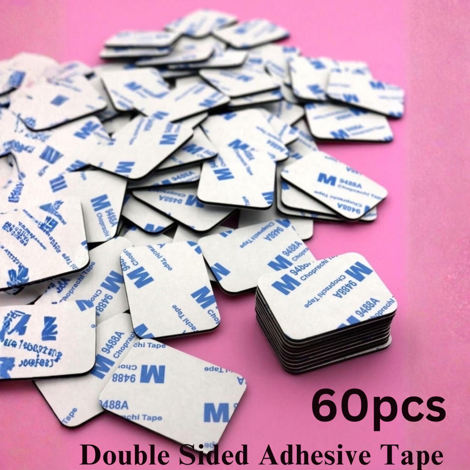 Heavy Duty Double Sided Foam Tape Pad 60pcs Super Sticky Adhesive Mounting Tape