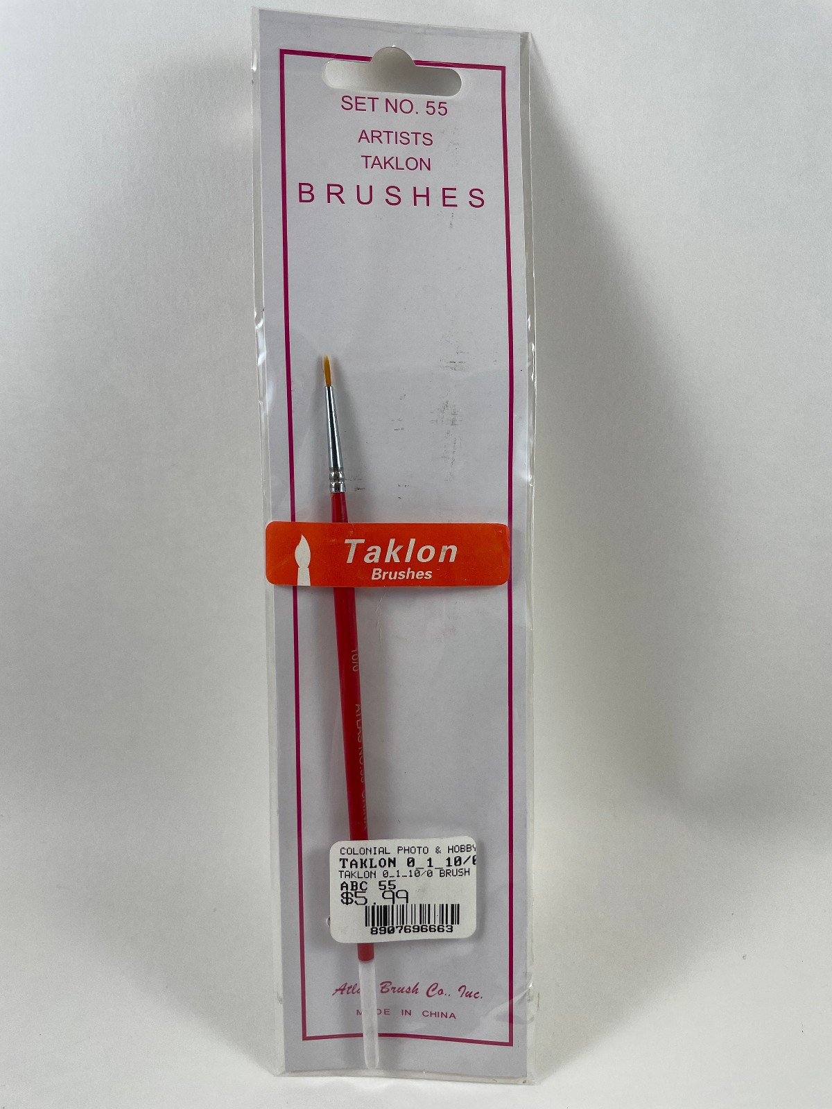 Taklon Artist Brush 10/0 Atlas No. 55
