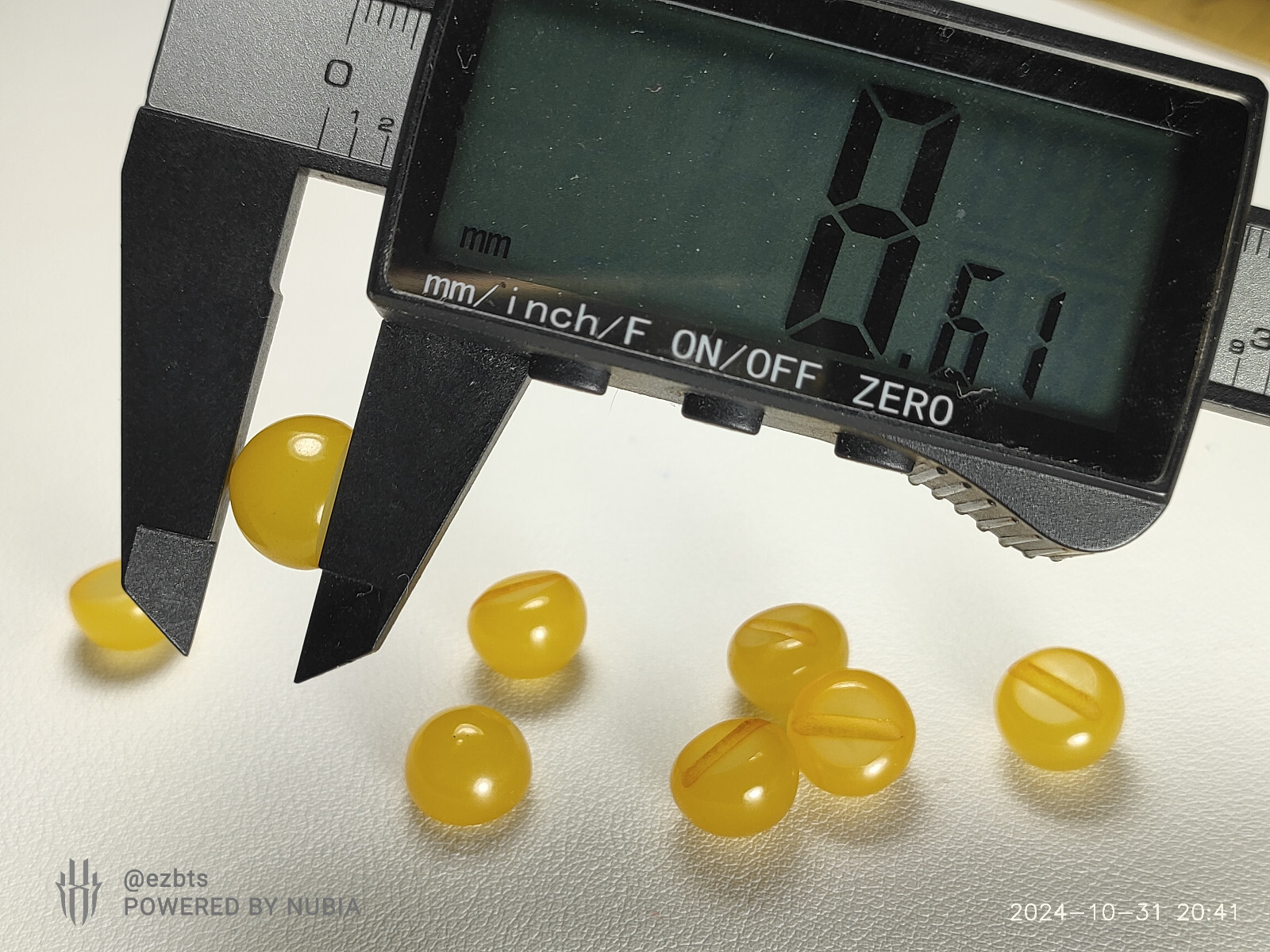 8 Bakelite Cabochons 12x9mm Lemon Drop Candy yellow