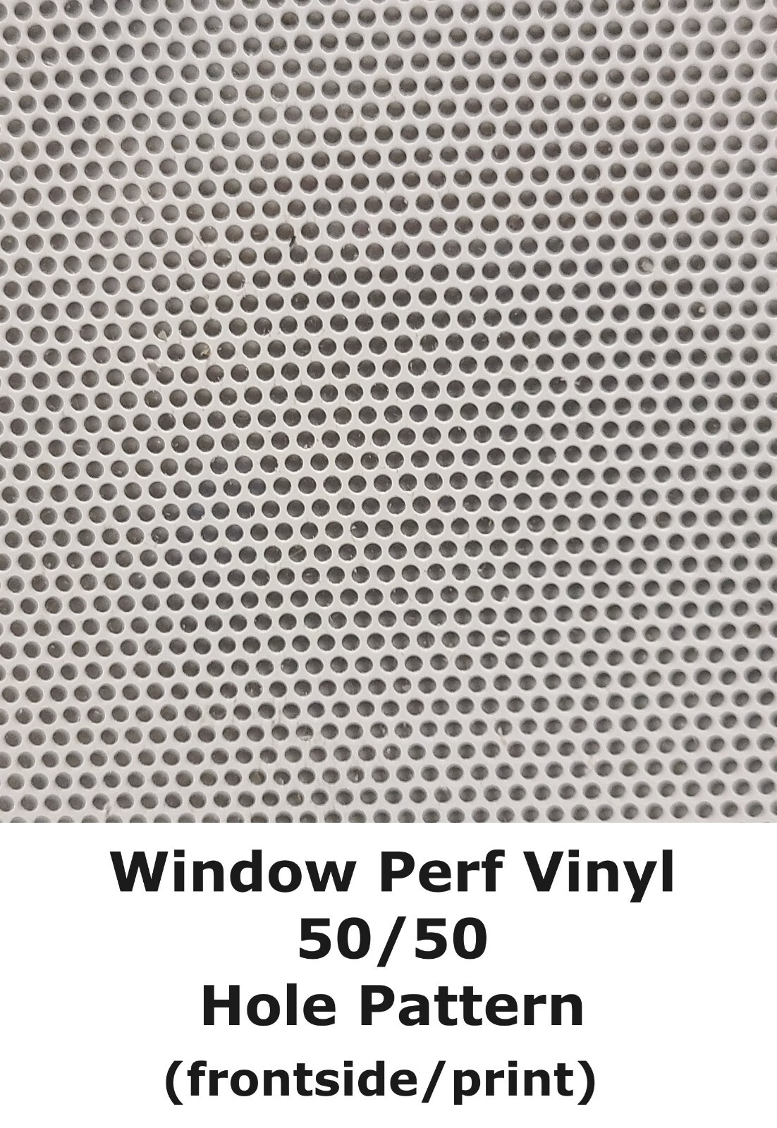 Perforated Window One-Way Vision Vinyl 50/50 Vehicles Car Truck Solvent & Latex