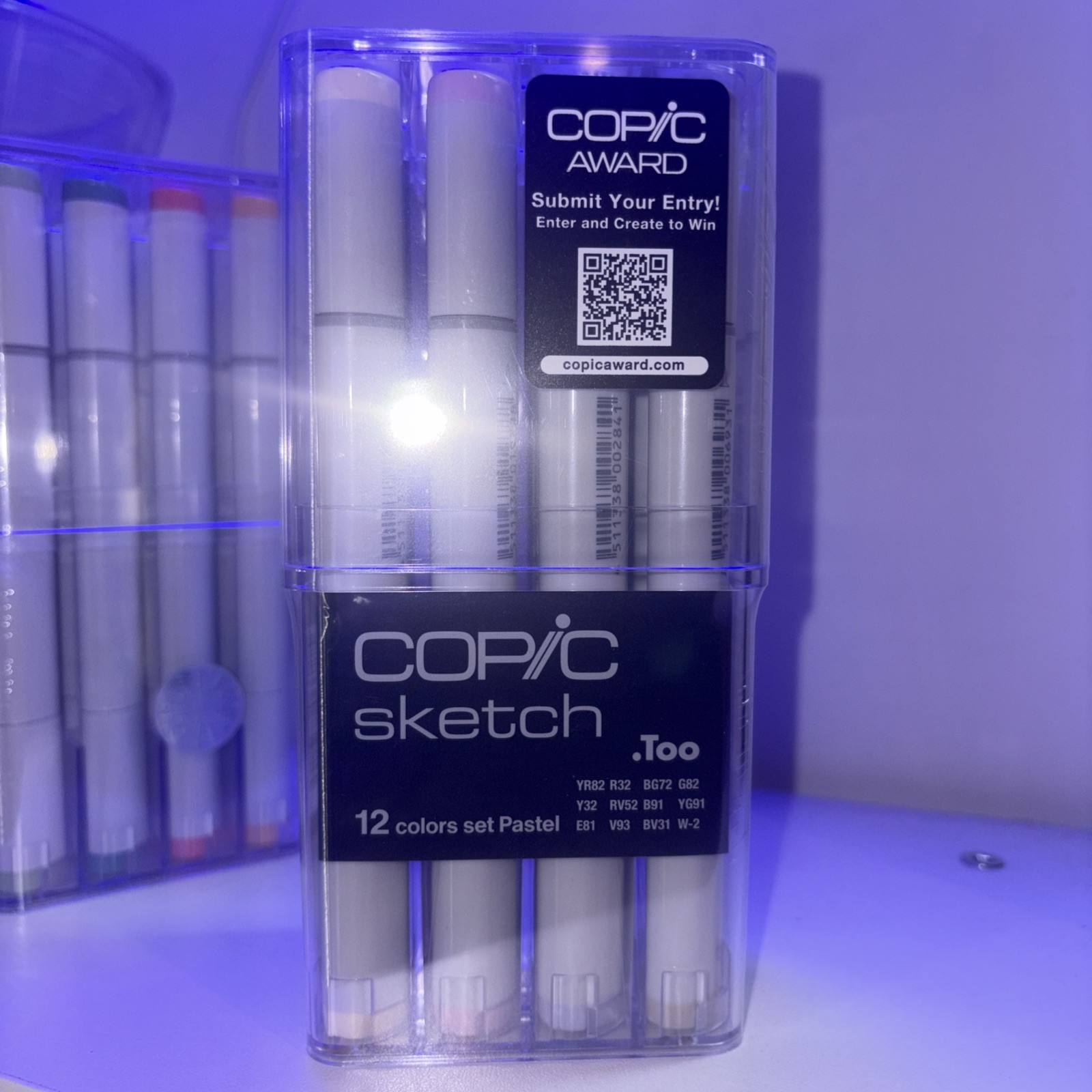 RARE Discontinued COPIC Sketch 12 Pastel Marker Set NEW Sealed .Too Japan HTF