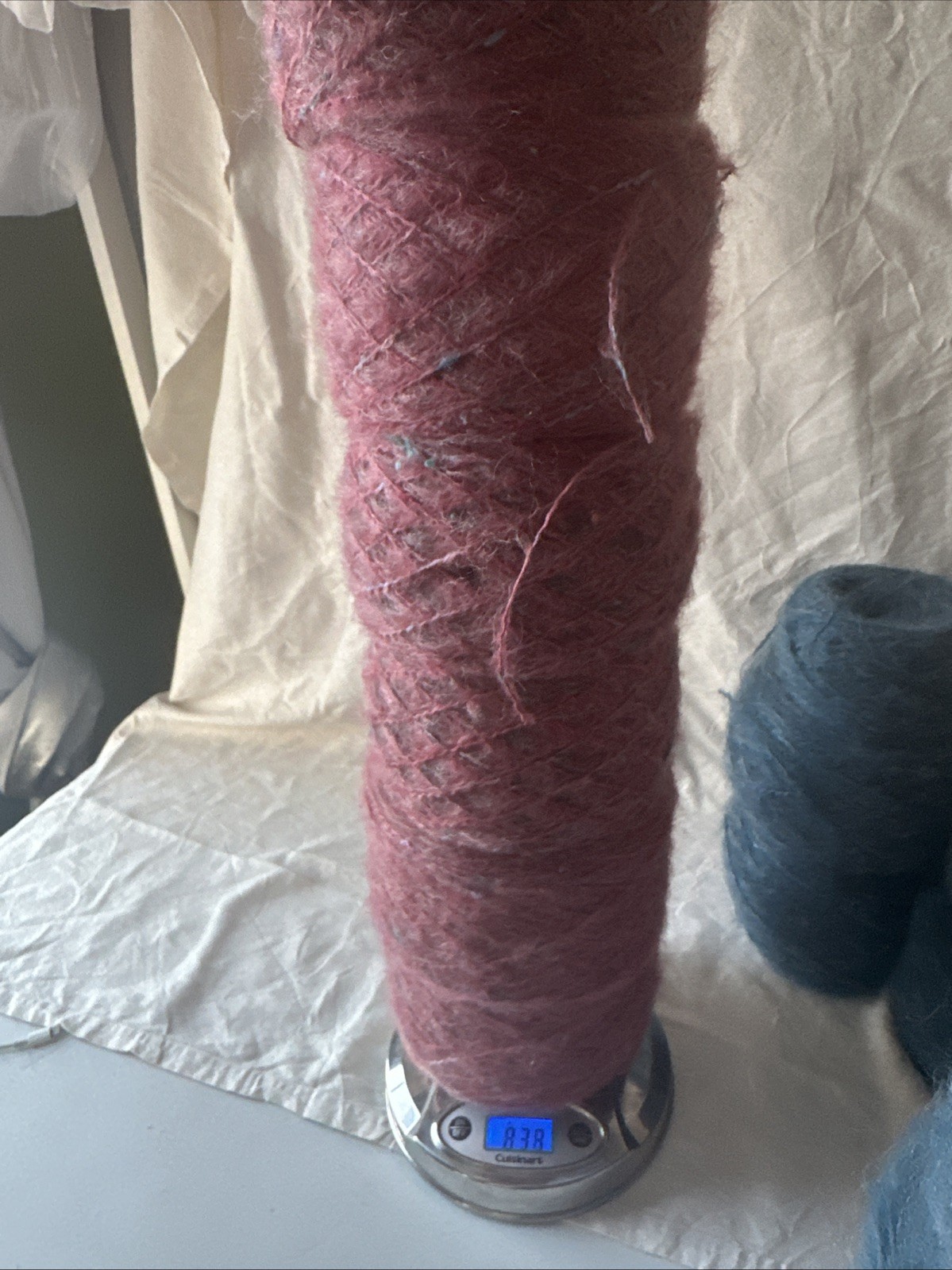 Mohair Yarn 100% High Quality Frozen Berry Color 799G total