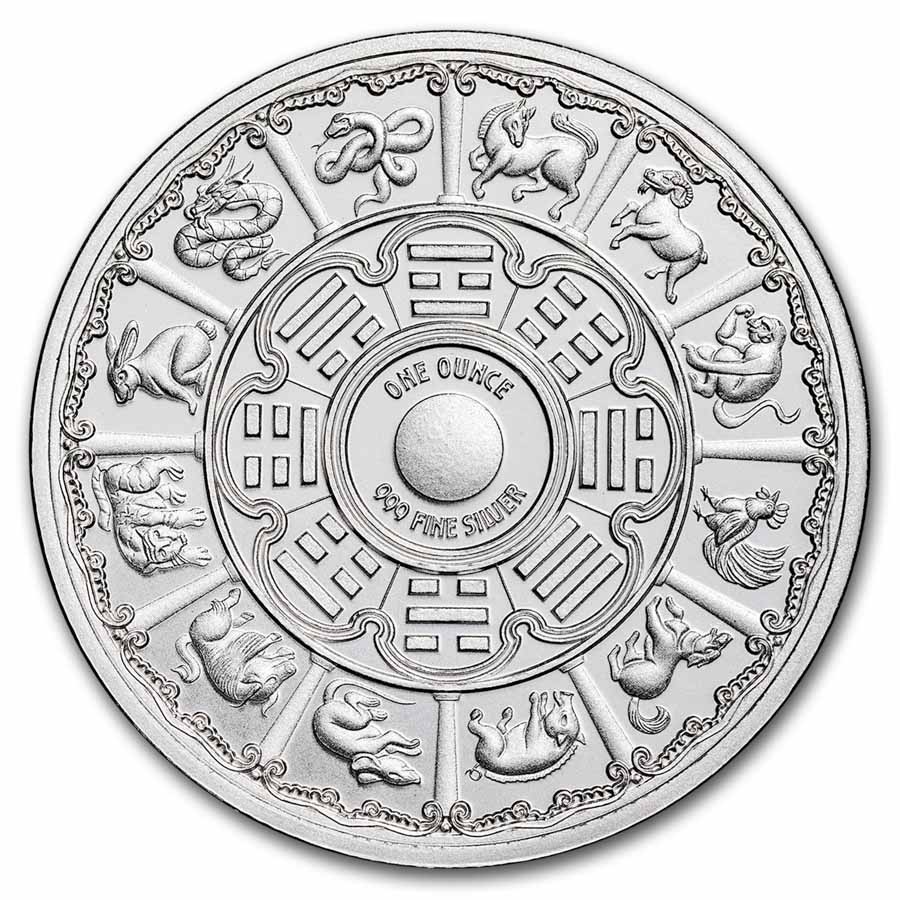 1 oz Silver Round – 2024 Year of the Dragon (Series 2)