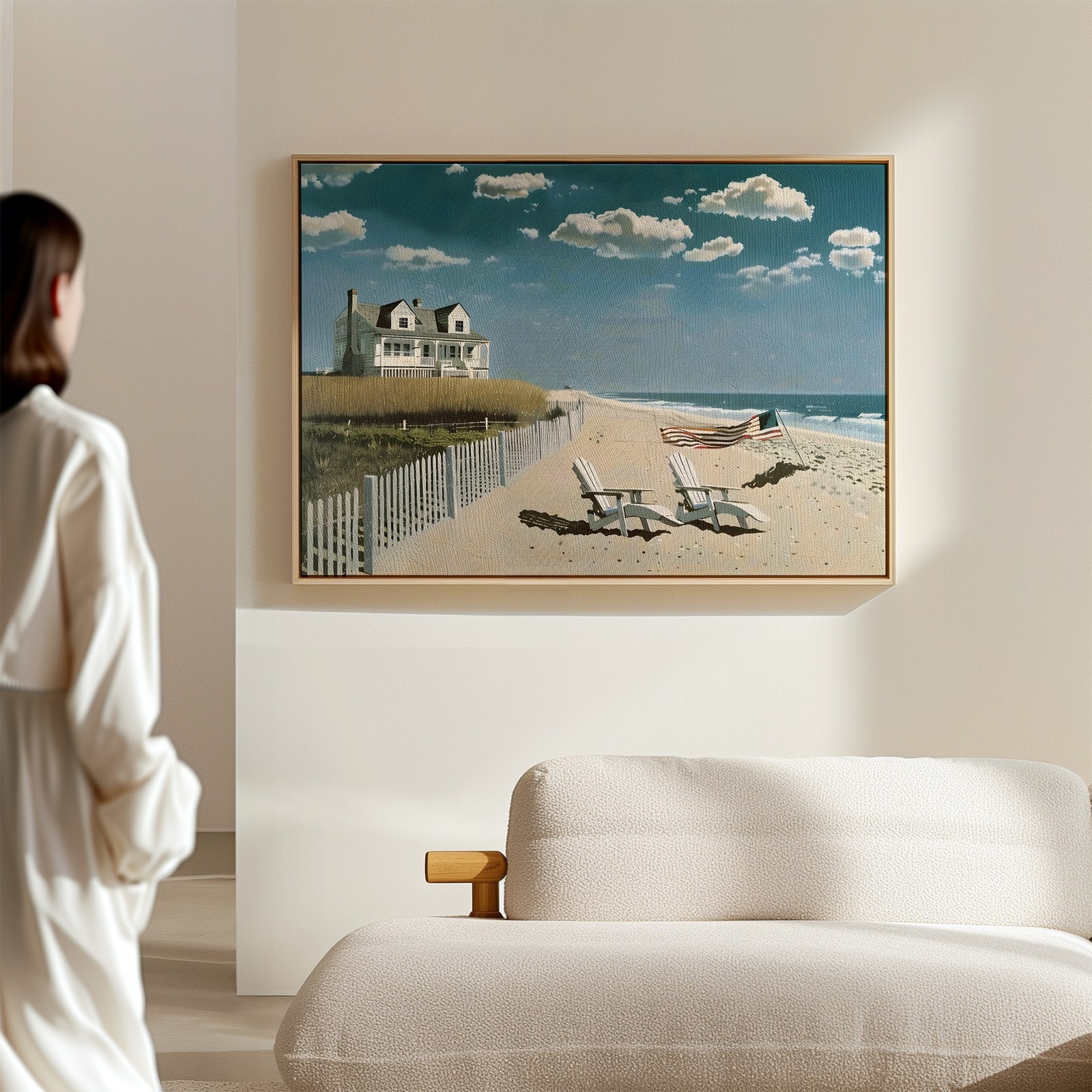 Coastal Beach House Wall Art Poster – Serene Seaside Decor Home Decor