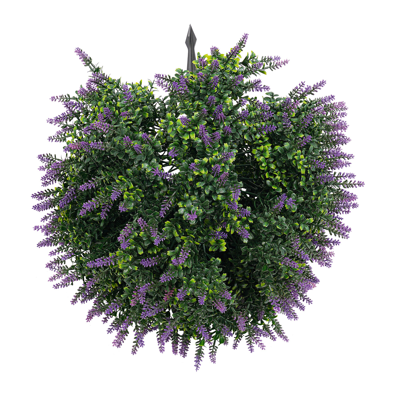 2 Pack Artificial Lavender Plants Outdoor Indoor Fake Flowers with Ground Spikes