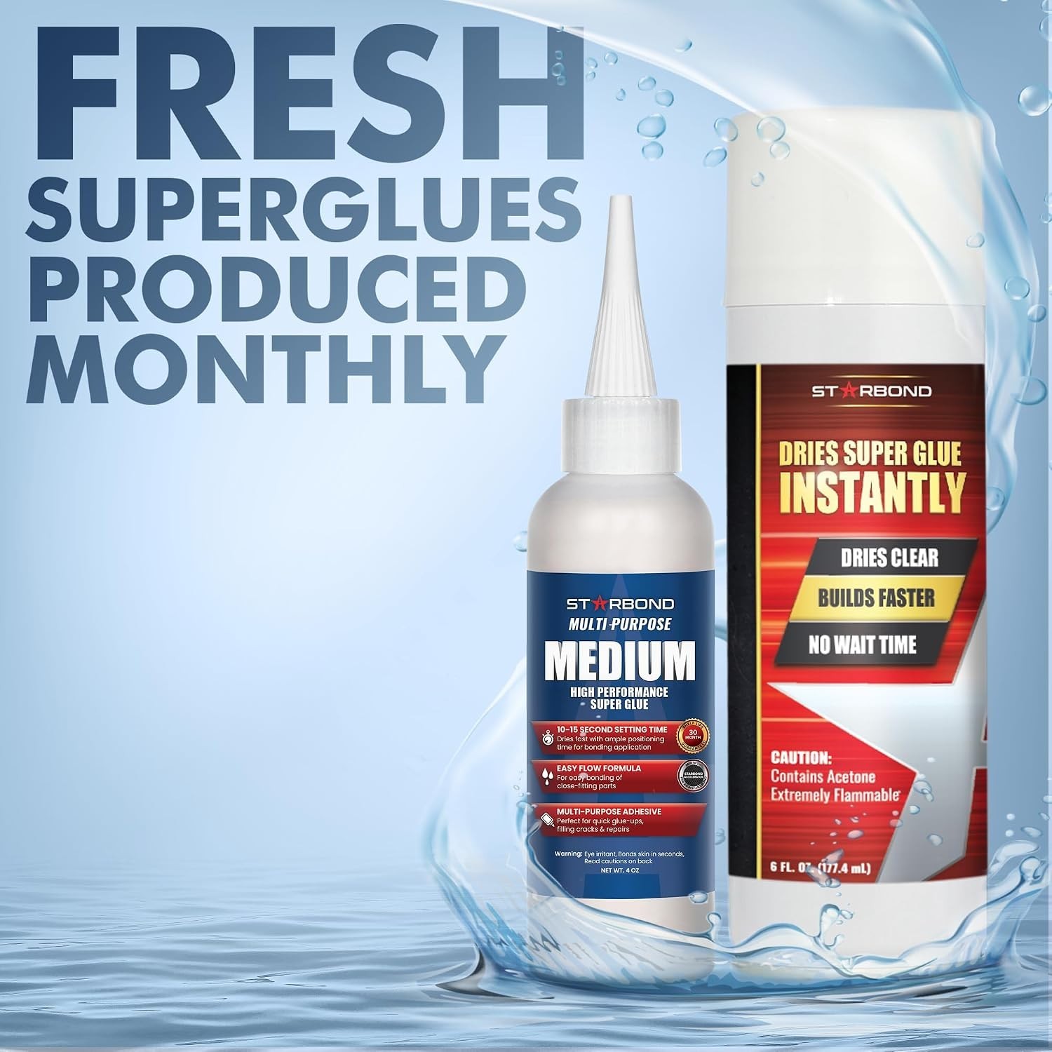 Medium CA Glue Bundle – 4oz + 6oz – Woodworking & Crafts