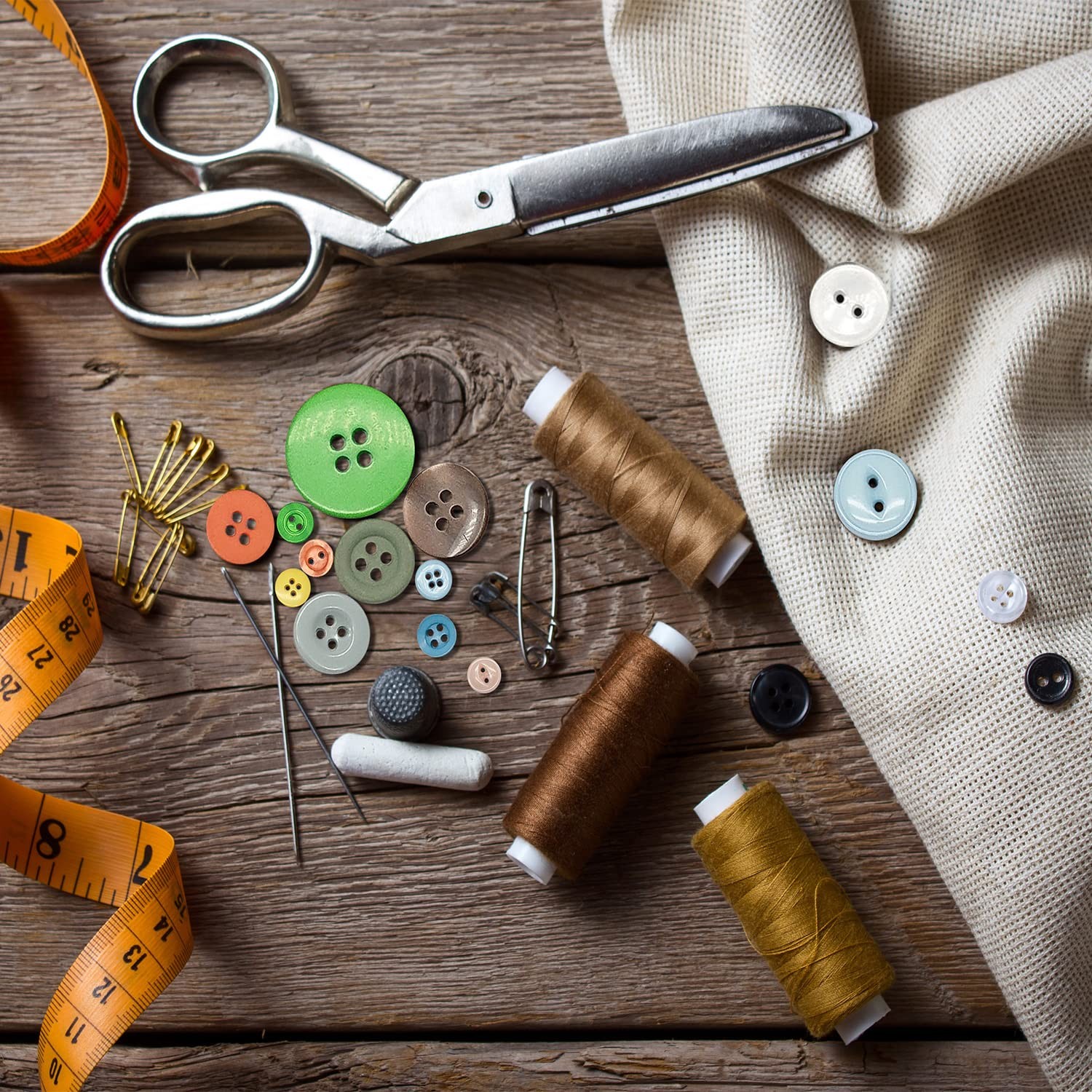 1000 Pcs Resin Buttons, Assorted Sizes Round Buttons