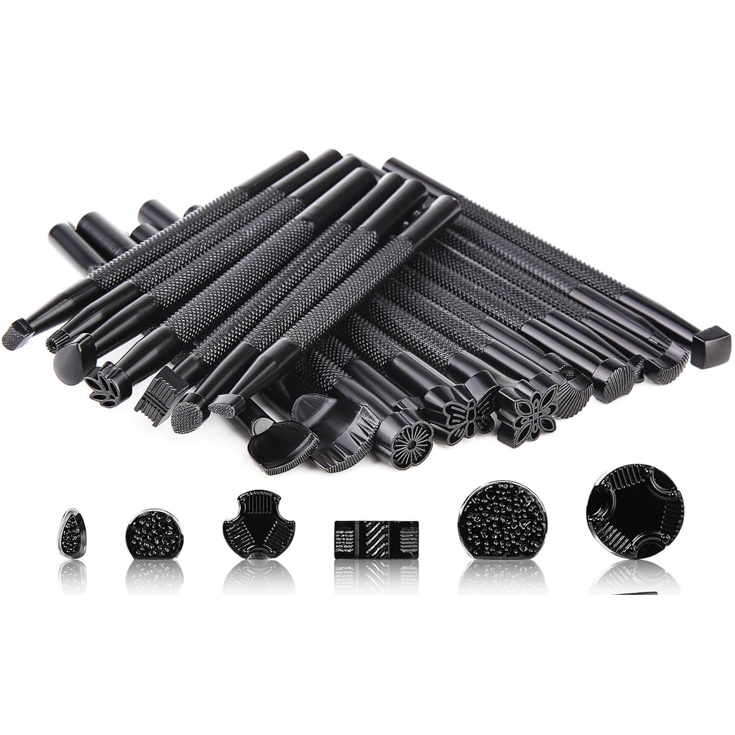 20pcs Leather Stamps Leather Stamping Tool Saddle Making Stamp Punch Set Carving