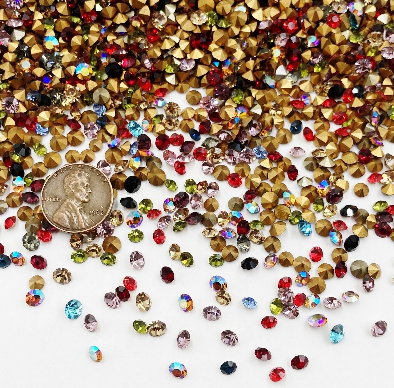 100 Vintage Preciosa Crystal 4mm. To 5mm. Rhinestones – Jewelry Repair J56