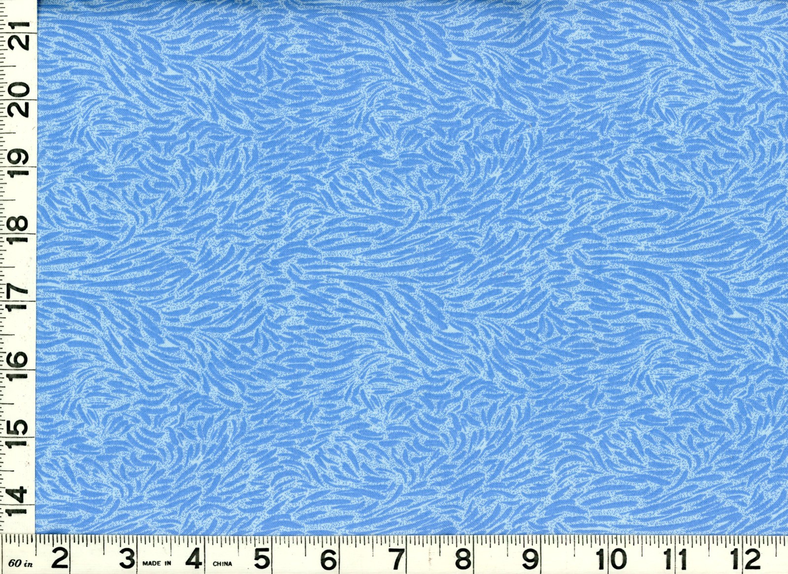 Dark Blue Paint Swipes on Light Blue Quilting Sewing Fabric by Yard #1157