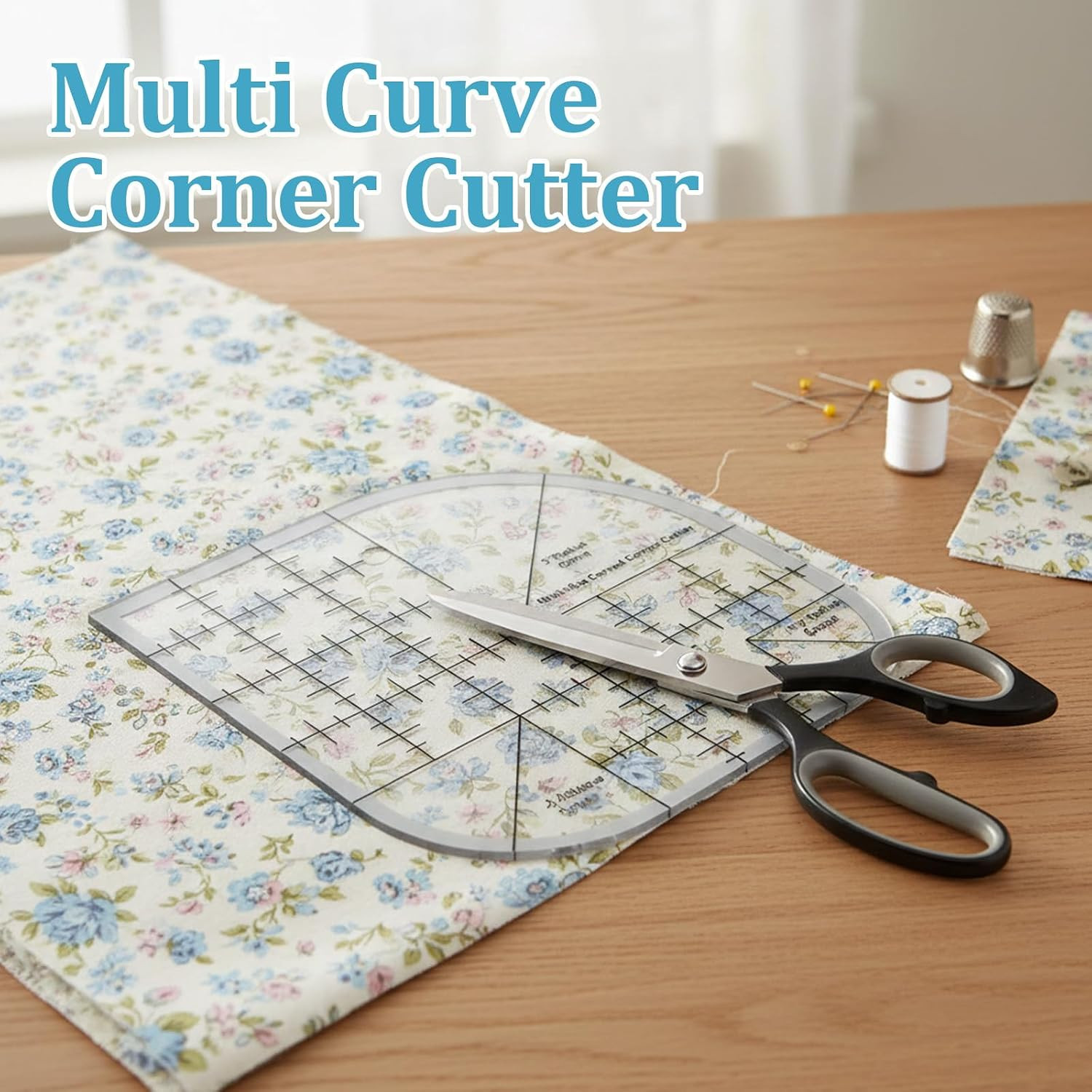 Rulers for Quilting and Sewing, Quilt Ruler Curved Corner Cutter Ruler Acrylic