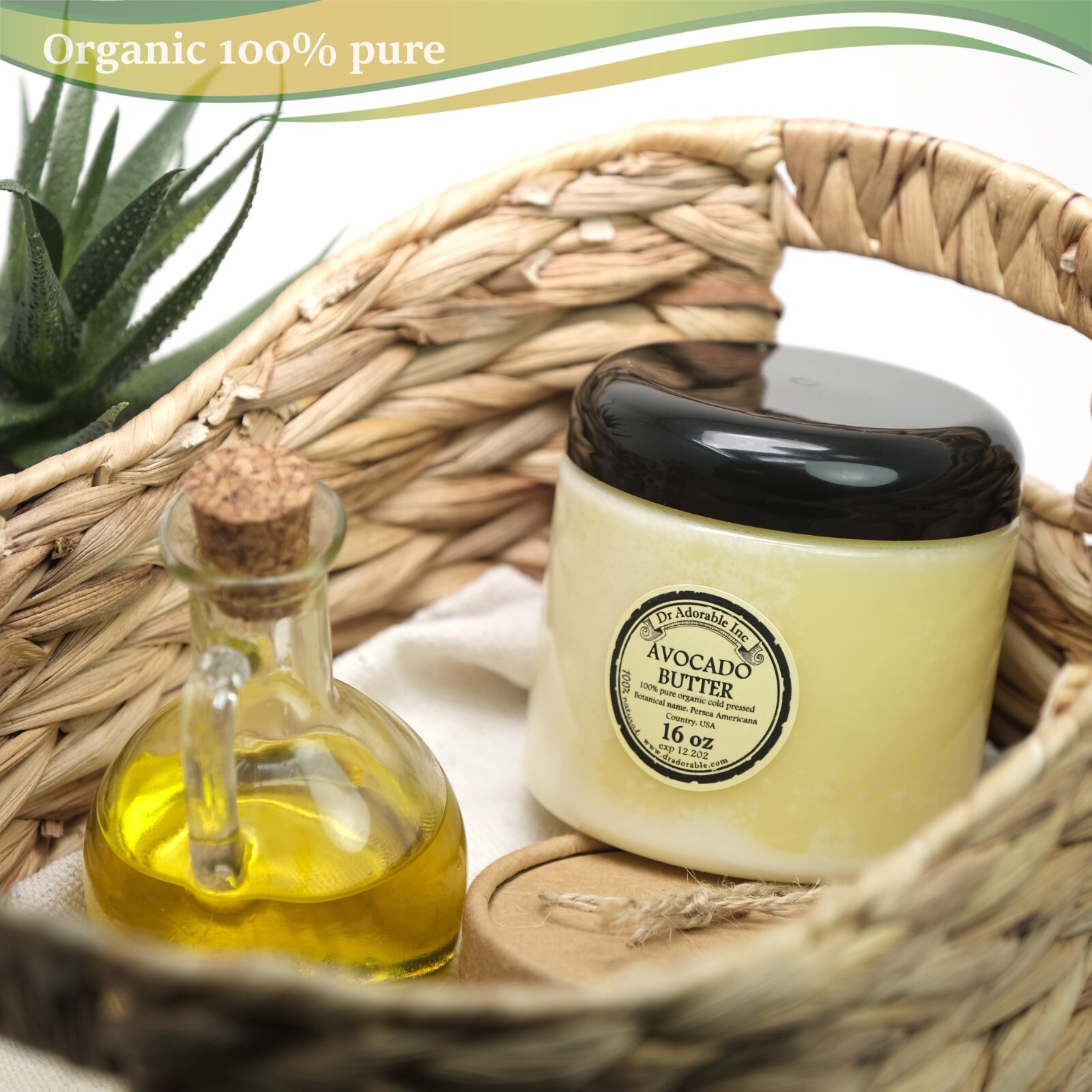 Pure Avocado Butter Organic Cold Pressed 2 oz 4 oz 8 oz up to 12 Lb Free S/H