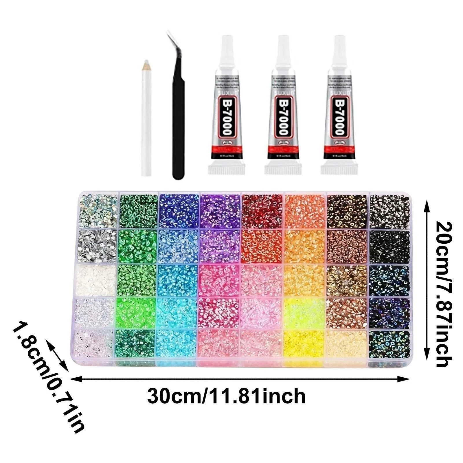 Jelly Rhinestones Bedazzling Kit Multicolor 3mm Flatback Resin Bedazzler Gems US