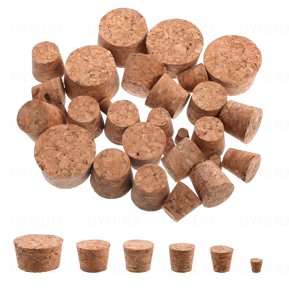 Tapered Cork Plugs Wooden Wine Corks Stoppers Reusable Sealing Stopper All Sizes
