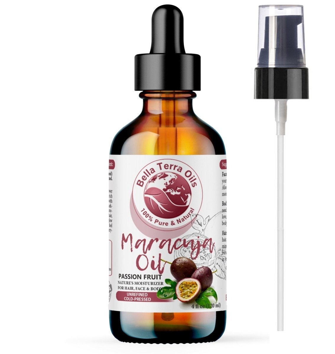 Maracuja Oil: Cold-Pressed Passion Fruit Extract, Ideal for Skin and Hair